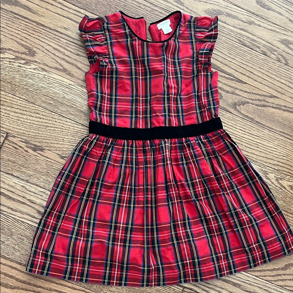Crewcuts Plaid Red Kids Dress